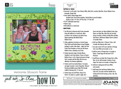 memories blossom frame - Jo-Ann
