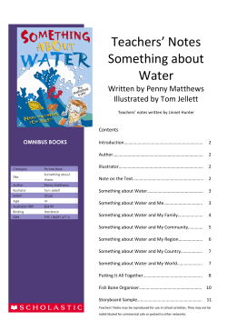 Something About Water - Scholastic Australia