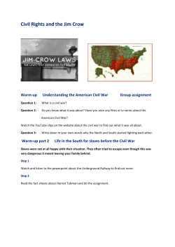 Civil Rights and the Jim Crow - Juridisch Engels