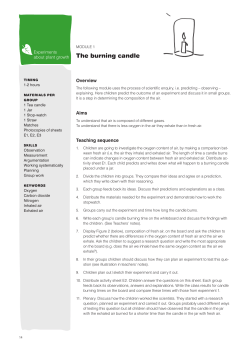 The burning candle