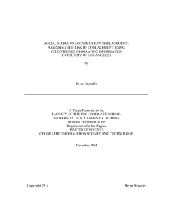 social media to locate urban displacement