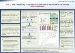 Give 3, Take 3: Improving compliance with Sepsis Six at a