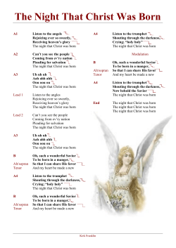 The Night That Christ Was Born