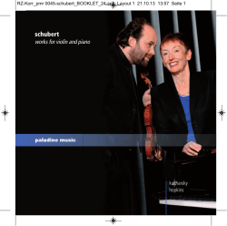 schubert - paladino music