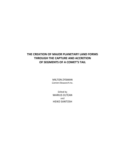 the creation of major planetary land forms through the capture and