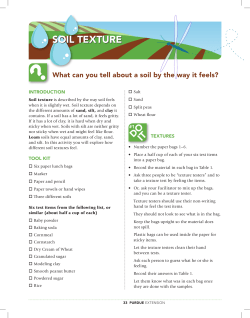 Soil and Water Science, Level 1