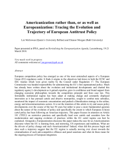 Americanization rather than, or as well as Europeanization: Tracing