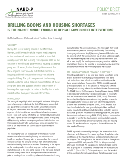 drilling booms and housing shortages