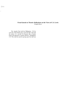 From Kenosis to Theosis