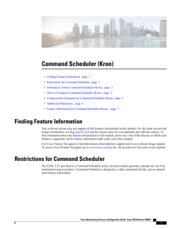 Command Scheduler (Kron)