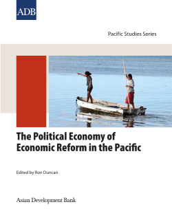 The political economy of economic reform in the Pacific