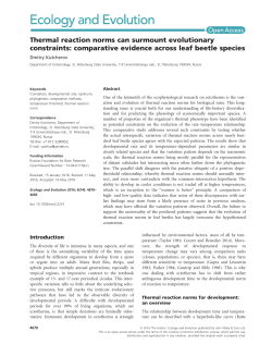 Thermal reaction norms can surmount evolutionary constraints