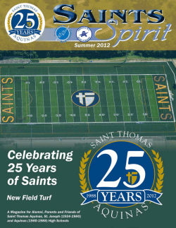 12 Summer Saints Spirit - Saint Thomas Aquinas High School