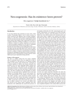 Neo-oogenesis: Has its existence been proven?