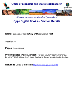 Census of the Colony of Queensland, 1861