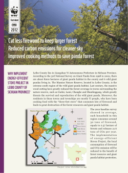 Cut less firewood to keep larger forest Reduced carbon emissions