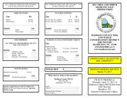 2017 Order form - Madison County Soil and Water Conservation