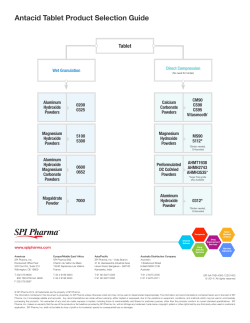 Antacid Tablet Product Selection Guide