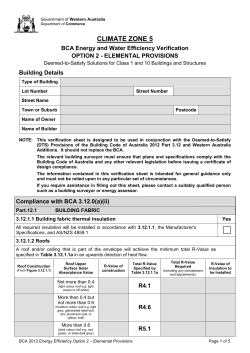 BCA 5 Star Plus Energy and Water Efficiency Conformance Check