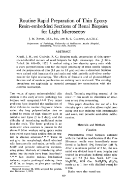 Routine Rapid Preparation of Thin Epoxy Resin
