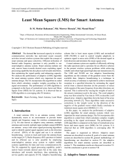 Least Mean Square (LMS) for Smart Antenna