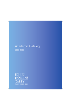 Academic Catalog - Home Page