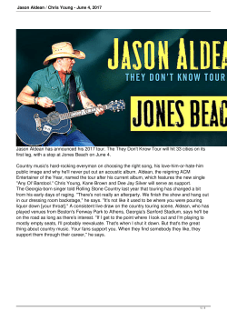Jason Aldean / Chris Young - June 4, 2017