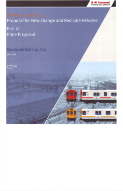 Kawasaki Proposal, Part A (Price Proposal)