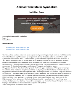 Animal Farm: Mollie Symbolism