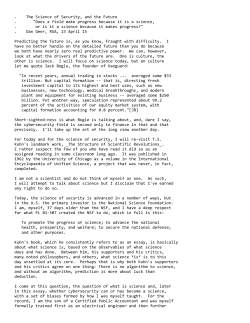 Dan Geer on the Future of Security