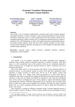 Economic Transition Management in Iranian Cement Industry