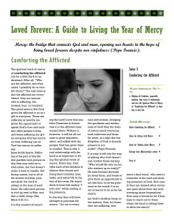 Comforting the Afflicted