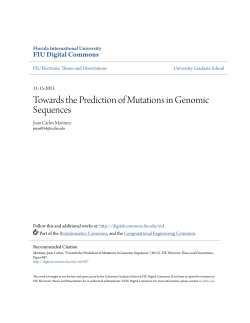 Towards the Prediction of Mutations in Genomic Sequences