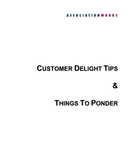 Customer Delight Tips