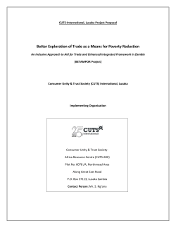 Better Exploration of Trade as a Means for Poverty Reduction