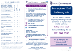 Birmingham Mind Wellbeing Hub