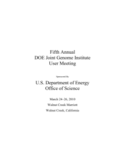 Abstracts  - DOE JGI User Meeting