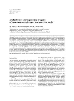 Evaluation of sperm genomic integrity of normozoospermic men: a