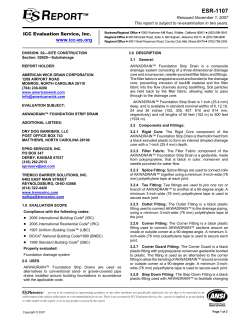 ESR-1107 - American Wick Drain Corporation