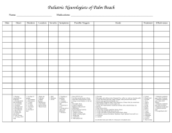 headache diary - Pediatric Neurologist Palm Beach