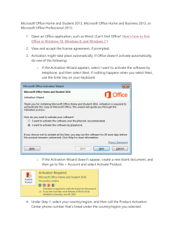 Microsoft Office Professional 2013