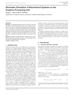 Stochastic simulation algorithm (SSA)