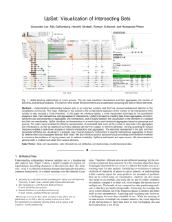 UpSet: Visualization of Intersecting Sets