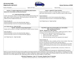 S6-Access Services at DMV Test