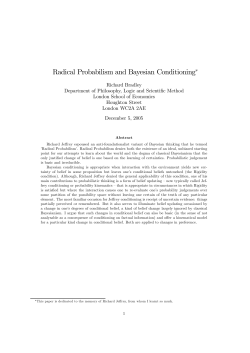Radical Probabilism and Bayesian Conditioning