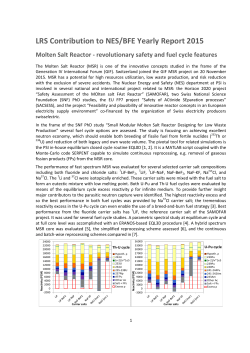 Molten Salt Reactor - revolutionary safety and fuel cycle features