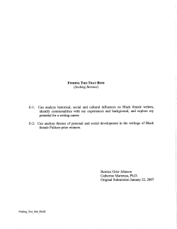 Finding the Ties that Bind (Seeking Bernice)