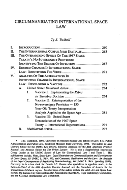 circumnavigating international space law
