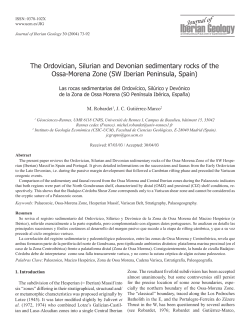 The Ordovician, Silurian and Devonian sedimentary rocks of the