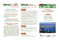 Pr&eacute;sentation PowerPoint - European Carbon Association